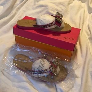Kate Spade Multi Glitter Pink Sandals